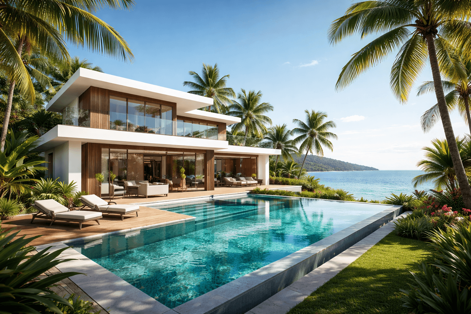 Villa de luxe en Guadeloupe — expertise immobilière résidentielle EXPERTISSIMMO
